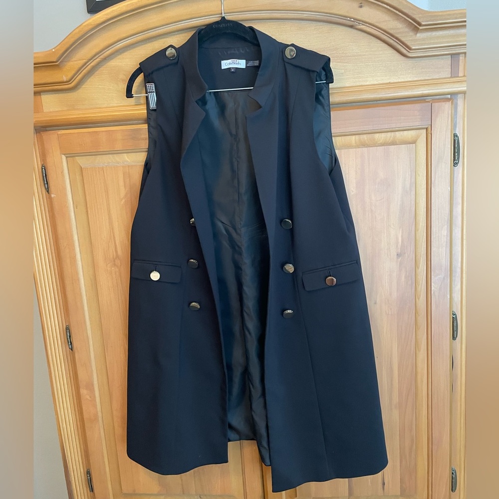 Calvin Klein Black Sleeveless Coat